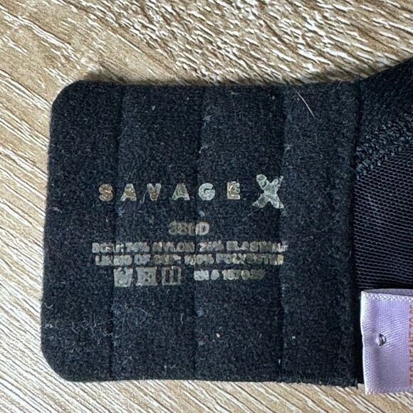 Savage X Fenty Size 38 DD Black Underwired Full Coverage T-Shirt Bra - Picture 7 of 15